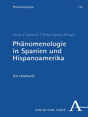 cover image of Phänomenologie in Spanien und Hispanoamerika